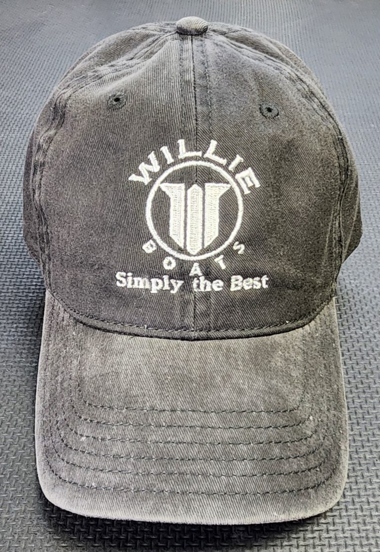 Willie Boats Hat Washed Texas Orange & White Logo Willie Boats