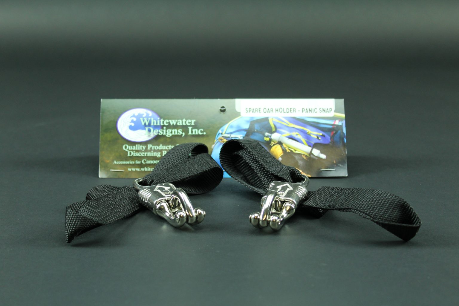 Whitewater Designs Spare Oar Holder Panic Snap (Pair) Willie Boats