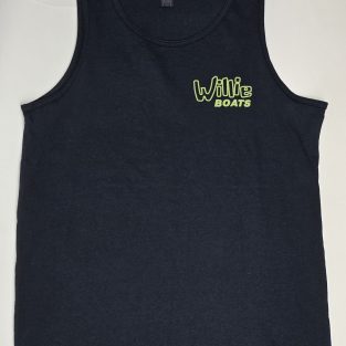 Willie Boats Tank Top Black w/ Old School Logo