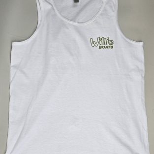Willie Boats Tank Top White w/ Old School Logo