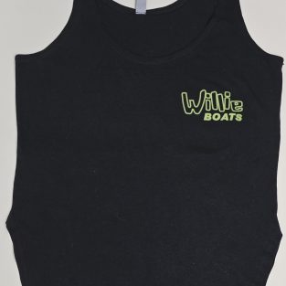 Willie Boats Ladies Tank Top - Black w/ Old School Logo