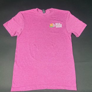 Willie Boats T-Shirt Aloha Friday- Heather Berry w/ Hibiscus Flower