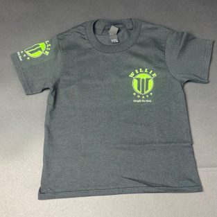 Willie Boats Kids Shirt Black w/ Neon Green Logo