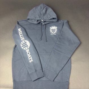 Willie Boats Sweatshirt Navy Blue w/ White Flag Logo
