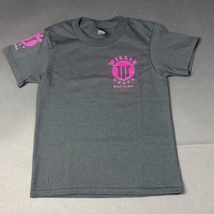 Willie Boats Kids Shirt Black w/ Pink Logo