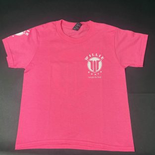 Willie Boats Kids Shirt Bright Pink w/ White Logo